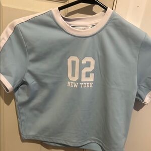 Light Blue  Shirt with White Accents  xxsmall